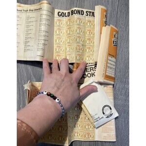 VINTAGE 1960'S GOLD BOND STAMP SAVINGS BOOK 10’s And 100’s Books & Sheets